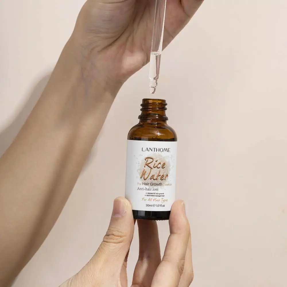 Rice Water Hair Growth Essencial Serum Thickener Regrowth Serum Treatments Oil Fast Grow Hair for Loss Care Products