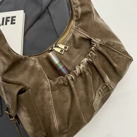 sac de luxe femme sac bandoulière femme sac de marque luxe femme DistMurcia-Sacs à main plissés vintage pour femmes, sac hobo rétro, design de luxe, grande capacité, initié, hiver, nouveau, 2024 3