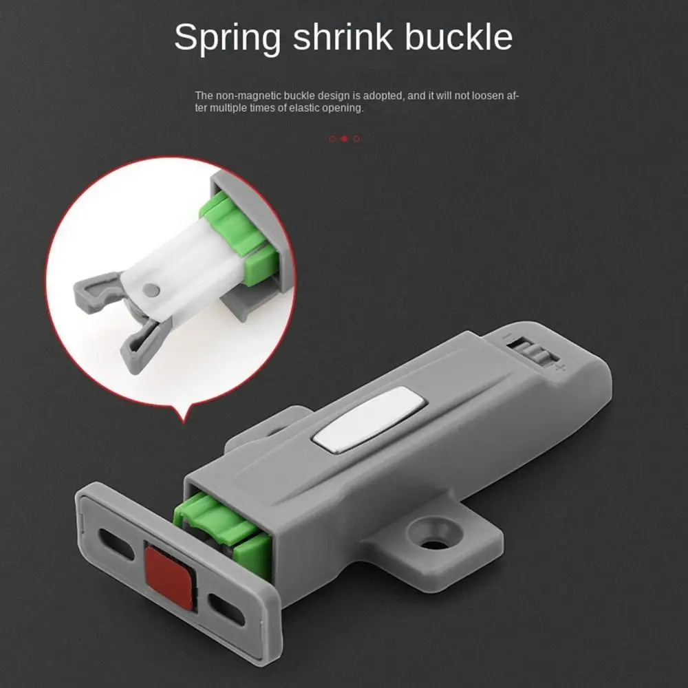 Wardrobe ABS Cabinet Catches Damper Push Type Wardrobe Stopper Invisible Hardware Door Lock Buckle Cabinet Door door catches cabinet door latch