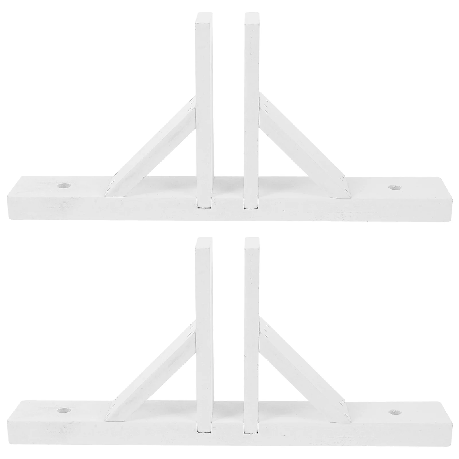 2Pcs Fence Feet Support Solid Wood Fence Garden Base Holder Fencing Gate Yard Plastic Reusable Base Kit Small