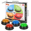 Educational Answer Buzzer Set 4pcs Recordable Talking Button Children Interactive Toy Family Game Competition Props Toys 6