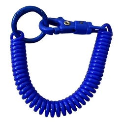 Retractable Spring Cable Keychain: Versatile & Colorful Coiled Lanyard Key Ring (15)