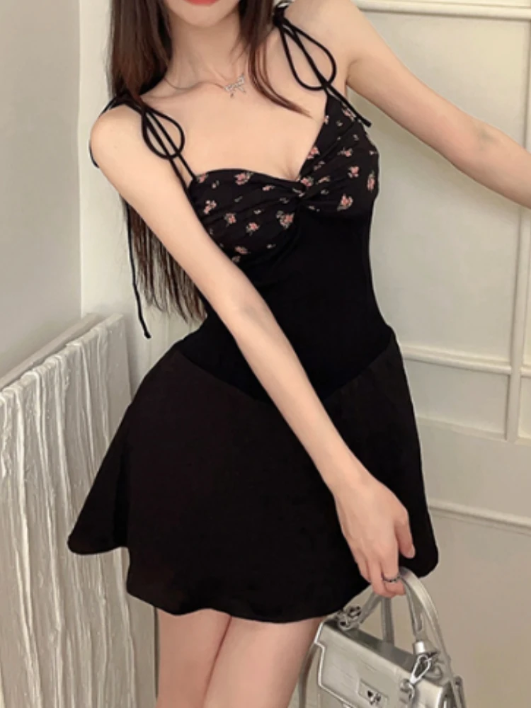 Sexy V-Neck Suspender Dress Summer Fashion A-Line Long Dress For Women