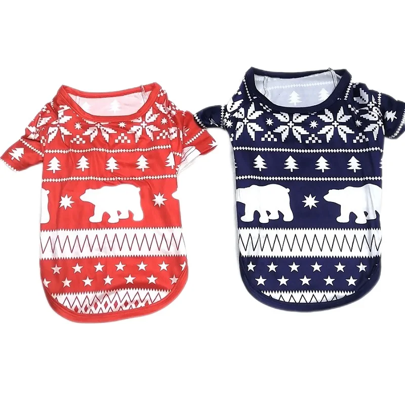 thumbnail image 4 of Pijamas navideños a juego para toda la familia Conjunto de pijamas de oso polar para padre, madre e hijos Ropa de pijama navideña para mamá y yo con perro Tops + Pantalones, 4 of 5