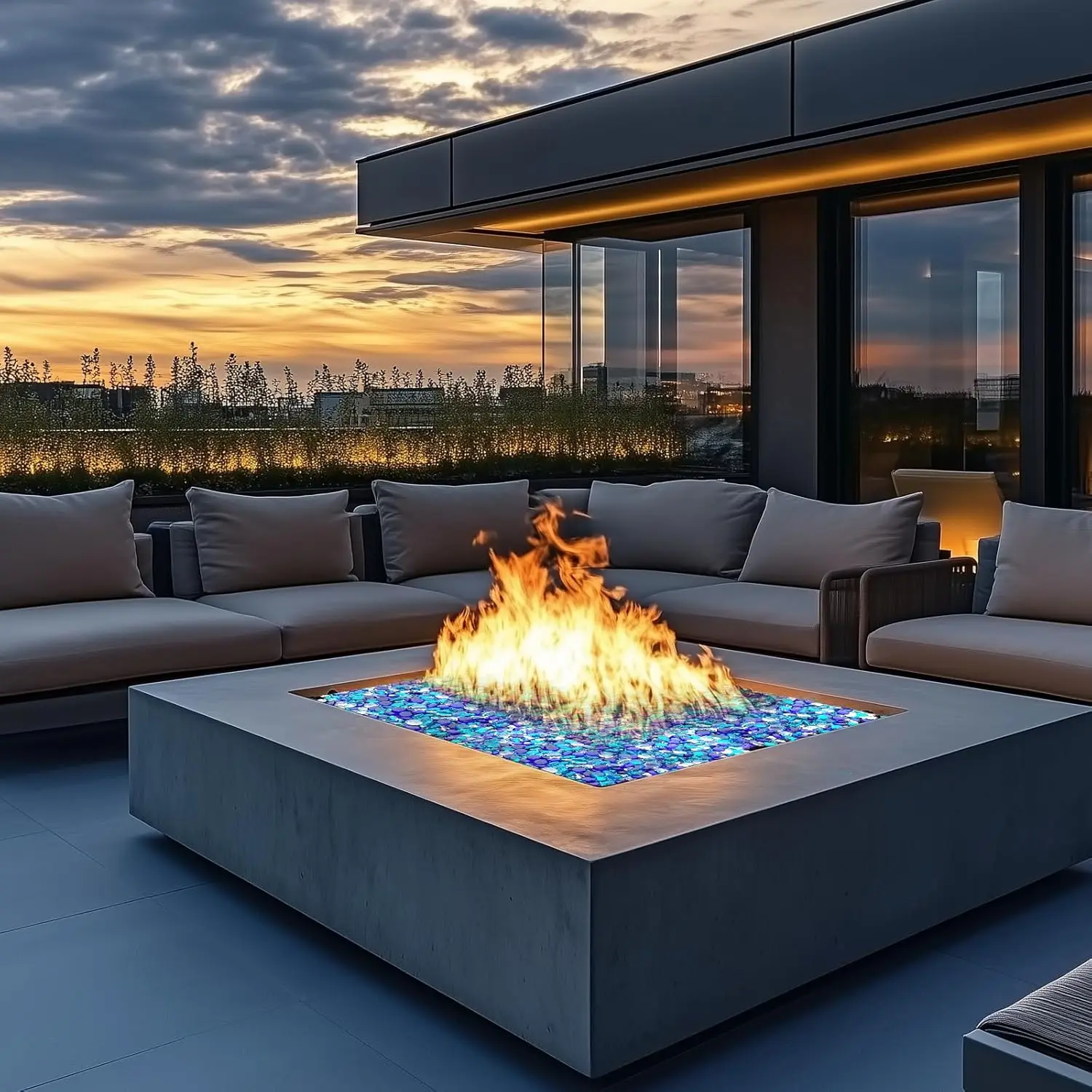 10 Pounds Fire Pit Glass 6