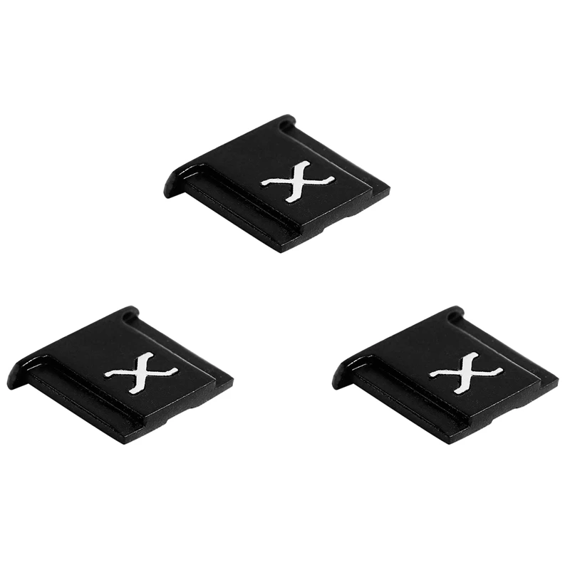 3X Adatto Per Fuji X-T4 X-T3 X-T2 X-T30 X-T20 X-E3 X-E2 X-Pro3 X-Pro2 X30 X10 Hot Shoe Embedded Flash Hot Shoe Nero