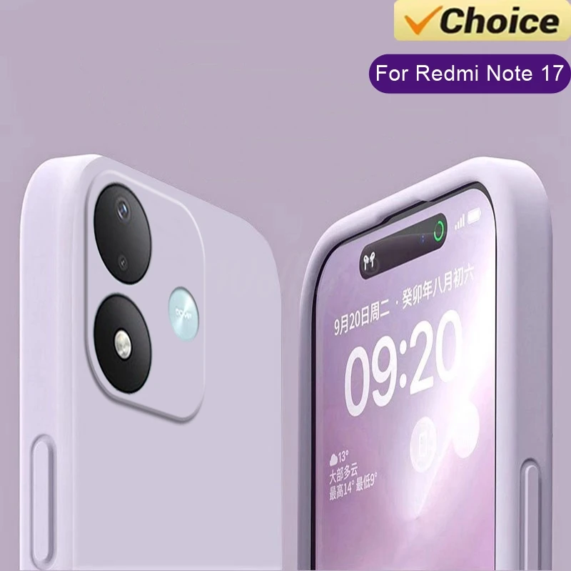 Liquid Silicone Plain Soft Cover: Anti-Fall Protector Case