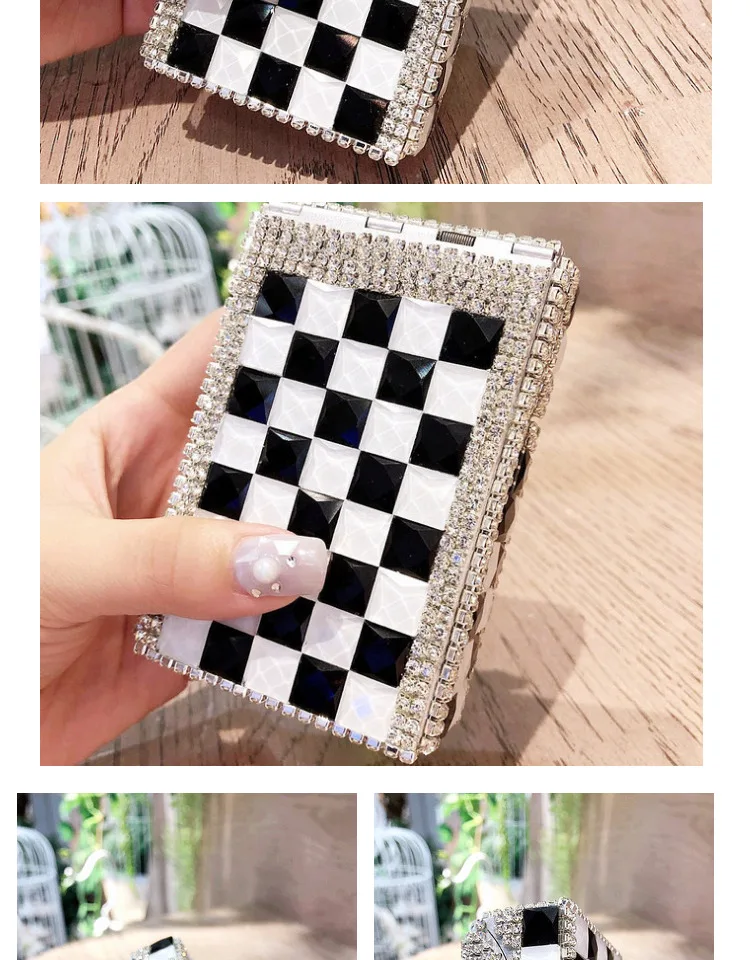 Cajas de cigarrillos para mujer, caja de almacenamiento de diamantes con  apertura automática de 110mm, caja de pitillera estuche cigarrillo para  mujer - AliExpress