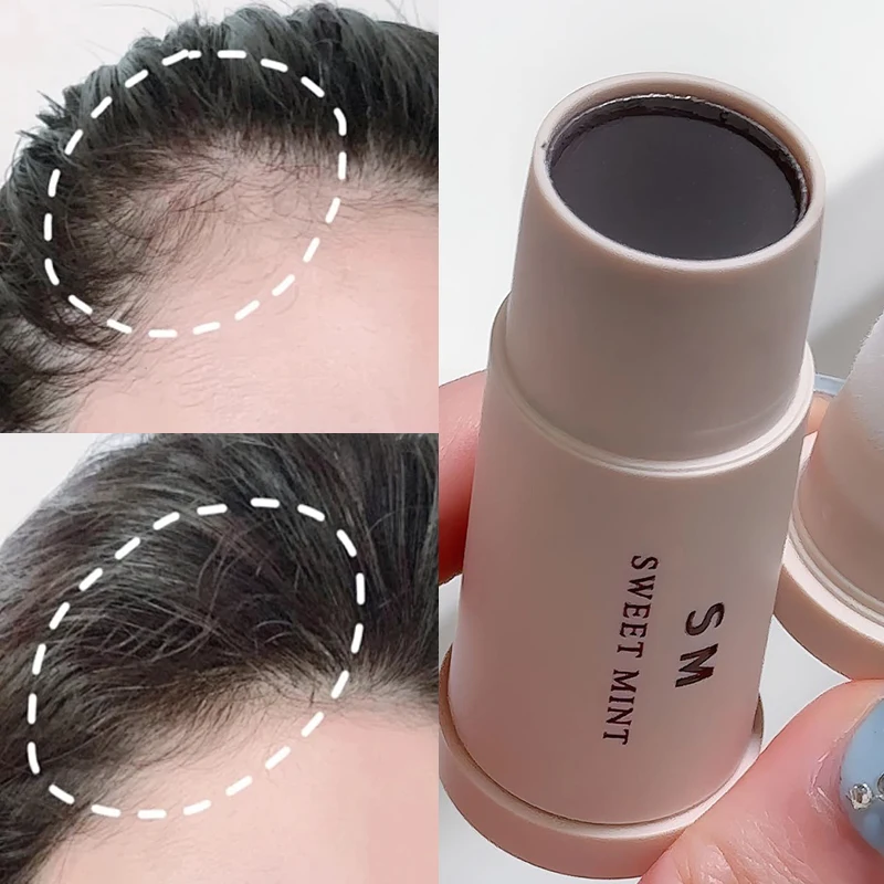 Fluffy Hairline Powder Hair Root Cover Up Stick Waterproof Instant Modified Repair Shadow Powder Lasting Makeup Hair Concealer