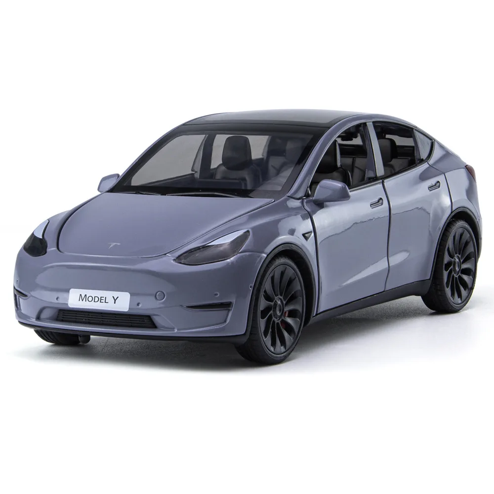 2023 New 1:24 Tesla MODEL Y Alloy Car Model Diecasts & Toy Vehicles Toy Cars Kid Toys For Children Gifts Boy Toy 2023 new 1 32 tesla model x alloy car model diecasts