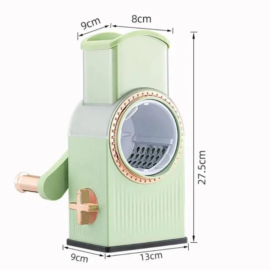 Creative Vegetable Slicer Kitchen Manual Grater Vegetable Chopper Household Multifu 3 in 1 Round Cutter Potato Spiralizer Gadget