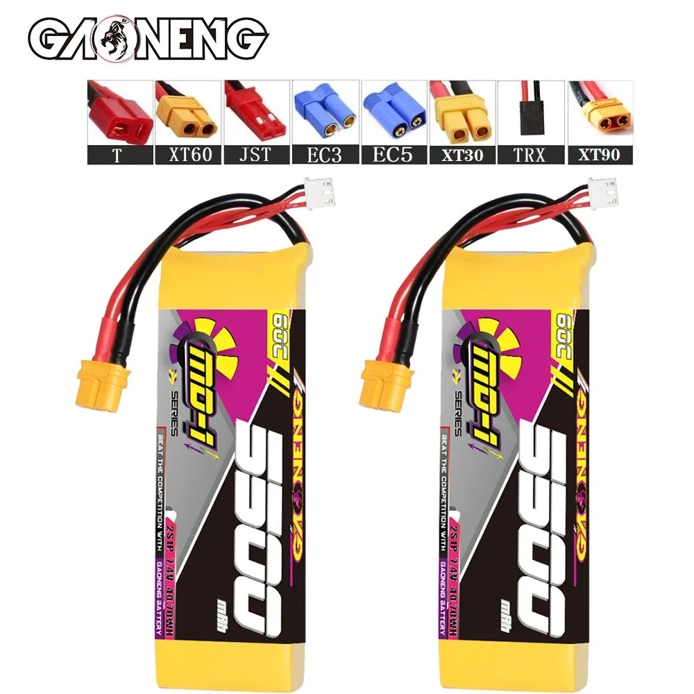 

Оригинальный GNB 2s 7,4 v 5500mAh 60c Lipo аккумулятор для RC гоночных автомобилей четыре привода внедорожных лодок запасные части 2s батарея