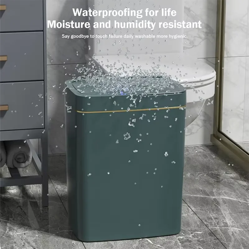 NEW Smart home Kitchen trash can 15L bathroom non-touch smart trash can toilet smart trash can waste trash can smart trash can 2