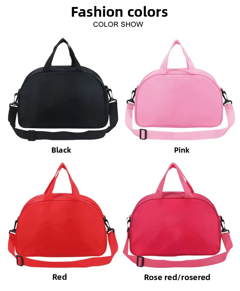 Bedruckbarer, aber nicht bestickter, anpassbarer Nylon-Tanzrucksack für Mädchen mit verstellbaren Trägern und Taschen mit Reißverschluss. Perfekt – Detail 3