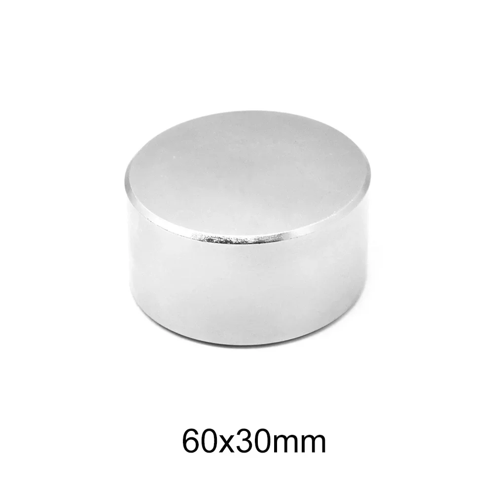 60x30 толстые большие круглые магниты NdFeB 60 мм X 30 мм неодимовый магнитный диск 60x30 мм N35 постоянный магнит сильный 60*30 мм