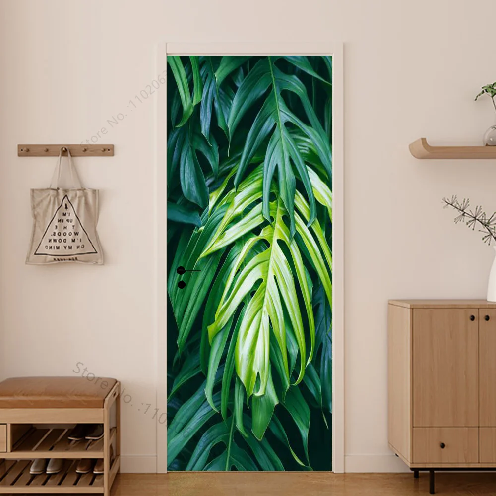 Door Wallpaper Stickers for Bedroom Living Room