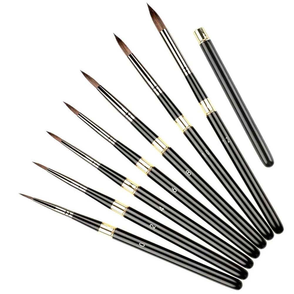 High Quality Students Art Painting Brushes Weasel Hair Paint Brush Detachable Rod Artistic Watercolor Brush for Art Drawing 2
