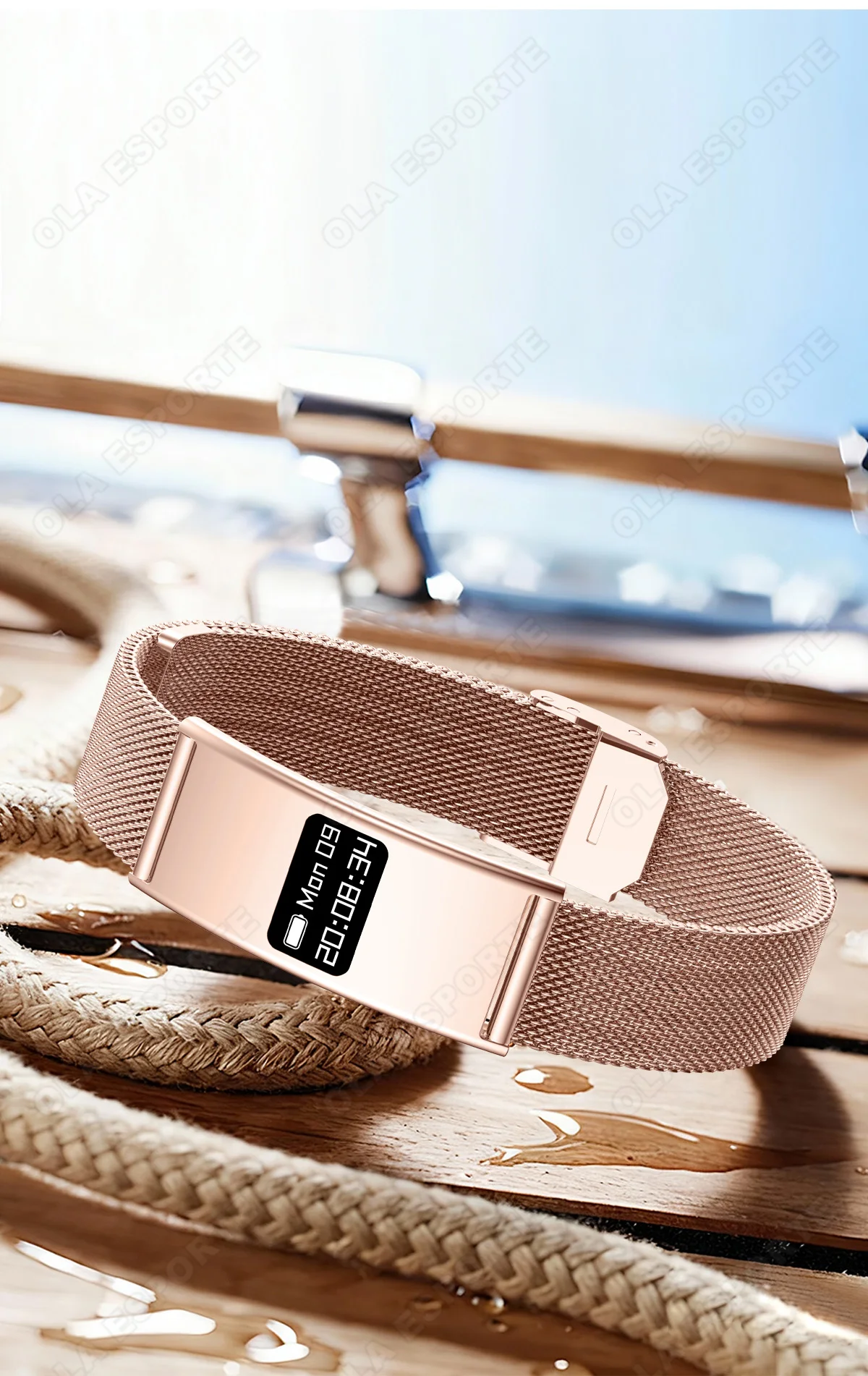 Smart Fitness Armband mit Herzfrequenz