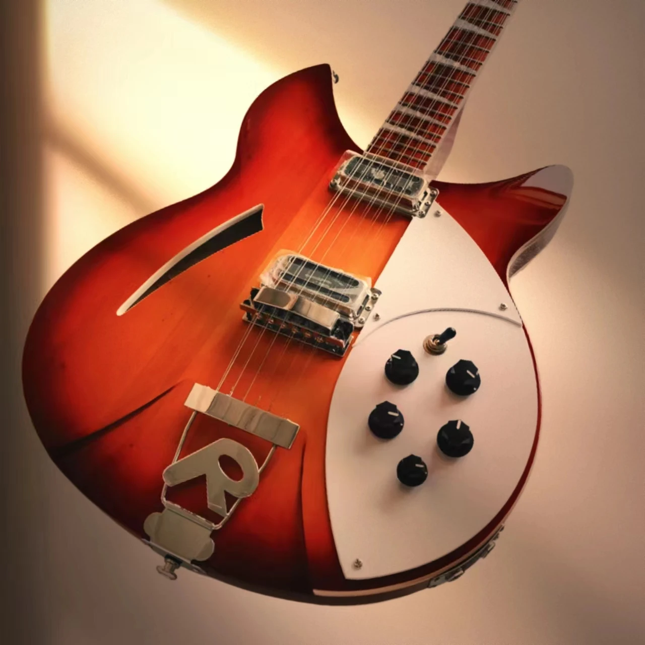 Rickenbacker 360 Trasparente Rosso Chitarra Elettrica Di Alta Qualità Immagine Reale Merci In Magazzino