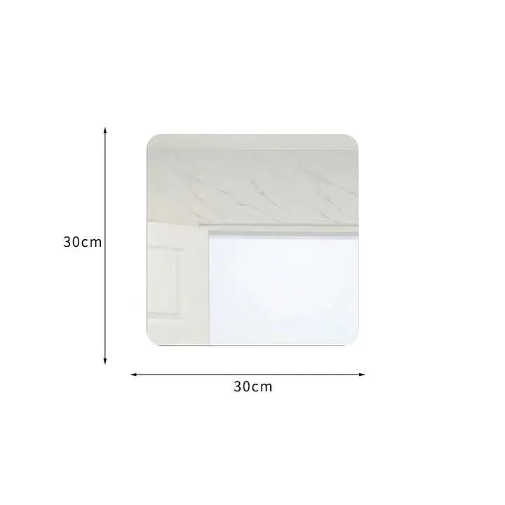 Acrílico Espelho Adesivos De Parede, Auto-adesivo, Decoração Do Banheiro, Roupa Do Quarto Do Estudante, Espelho De Corpo Inteiro, 1 Peça