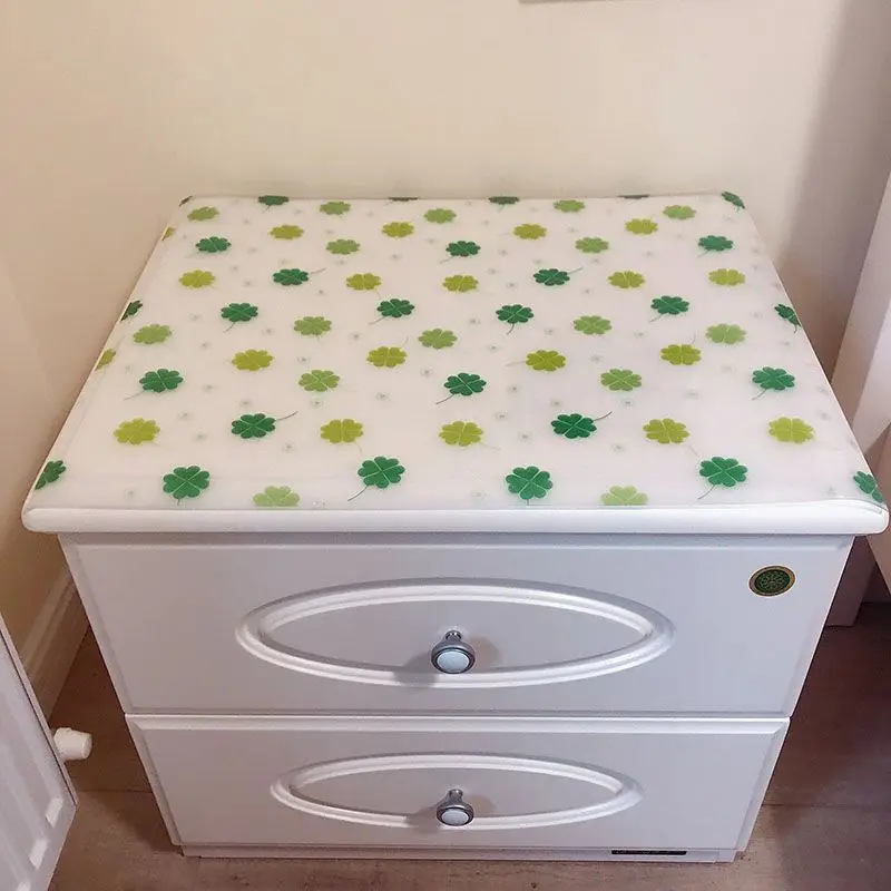 Soft glass tablecloth waterproof anti-ironing anti-oil tea several table pads Nightstand TV cabinet Shoe cabinet tablecloth