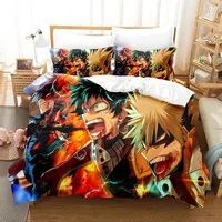 Anime My Hero Academia 3D Printed Bedding Set Cartoon Duvet Cover Pillowcases Comforter Bedding Set Bedclothes Home Textiles 1