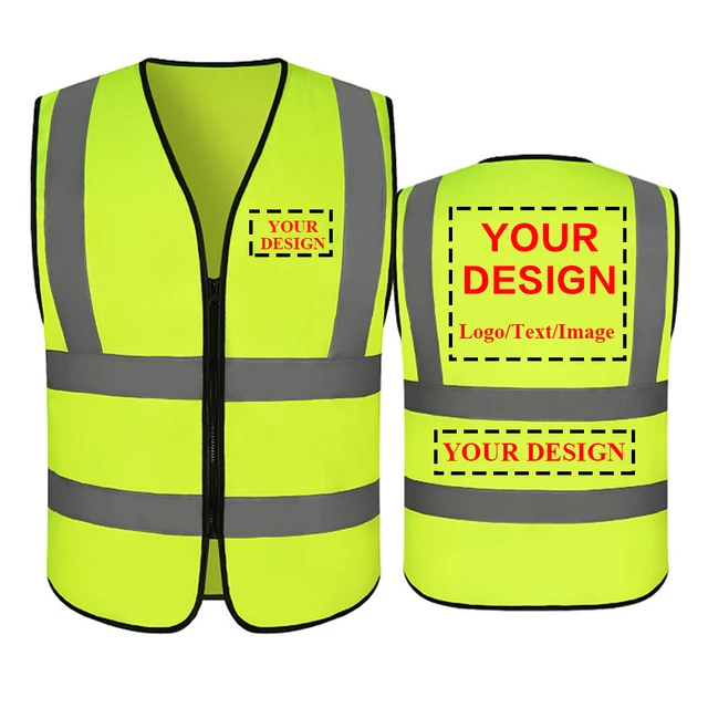 Safety Vest Custom Logo - Construction Worker