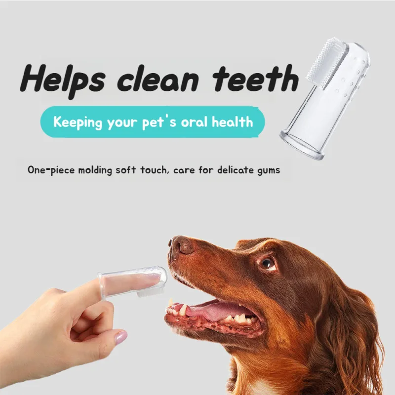 Finger cover for pets Silicone cleaning supplies soft cat dog small dog special finger cover