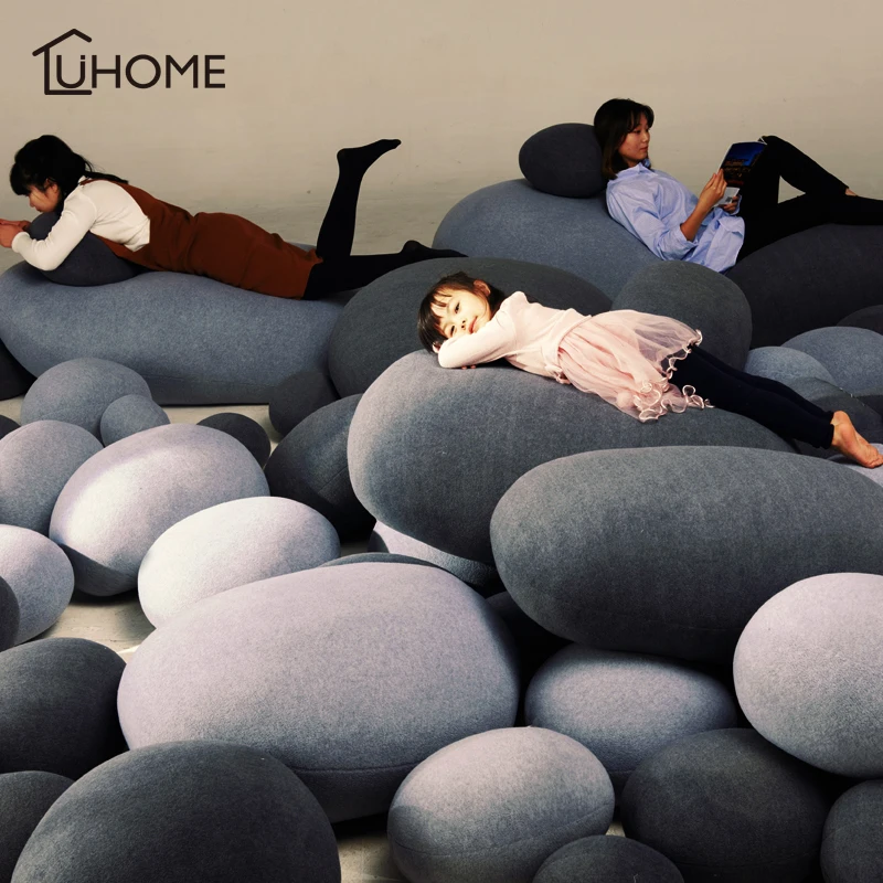 2019 Large Pretty 3D Cobblestone Living Stones Shape Pillow/Cushion Push Toys