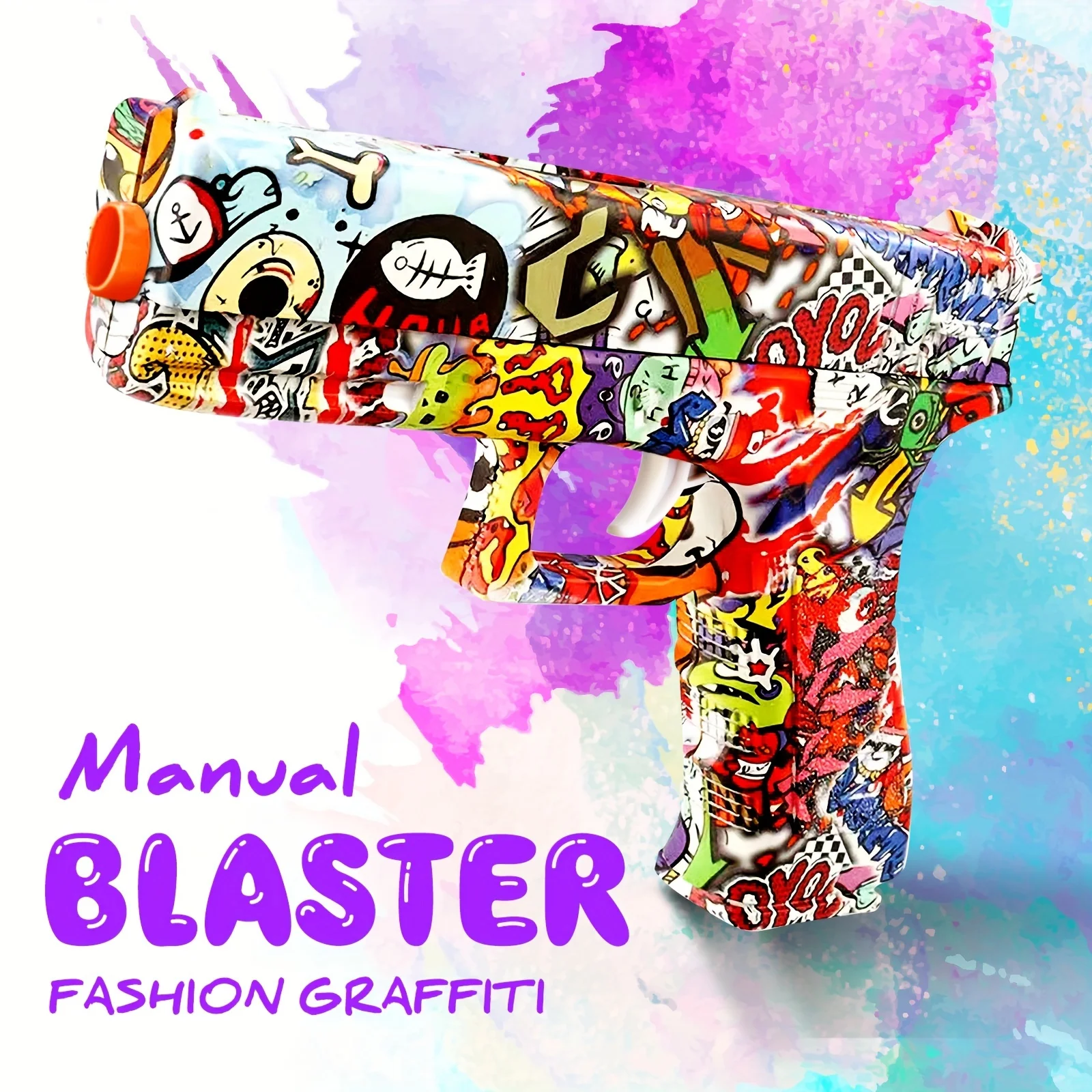 

Игрушечный пистолет Glock, специальный пистолет со стразами, ручная загрузка, крутой внешний вид, игрушка для мальчиков, для игр на открытом воздухе, подарок на день рождения