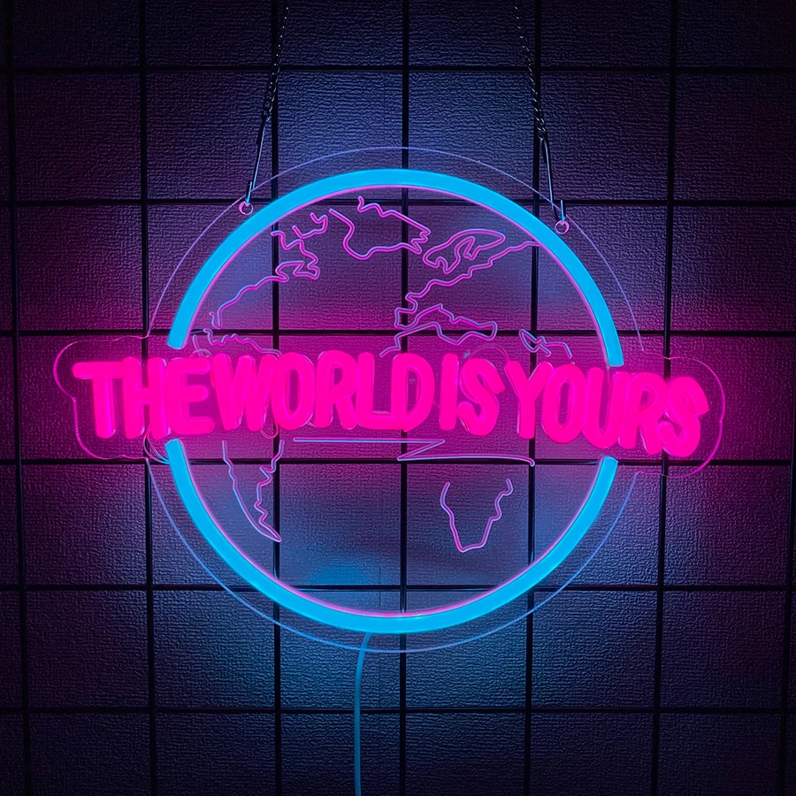 Neon Sign Don't Over Think Shit Neon Signs for Wall Decor LED Neon Lights for Bedroom Preppy Office Bar Gym Room Decor USB Powered