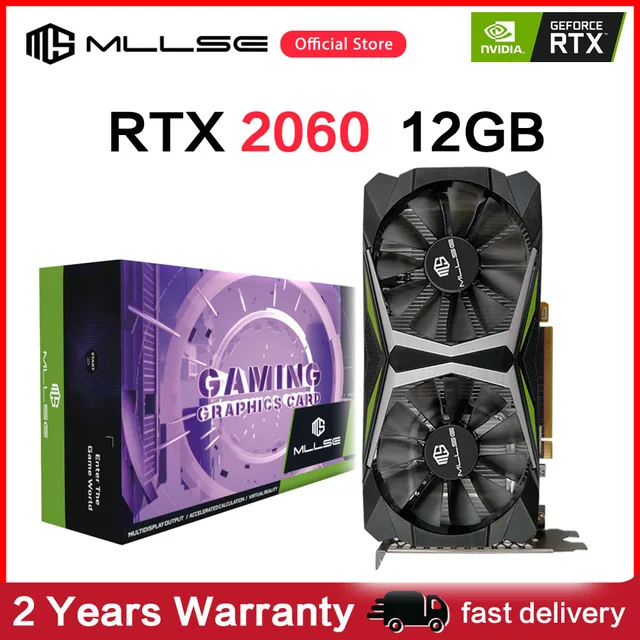 MLLSE RTX 2060 12G Gaming Graphics Card GDDR6 192bit PCI Express 3.0x16 NVIDIA GeForce GPU rtx2060 12g game Placa de vídeo 1