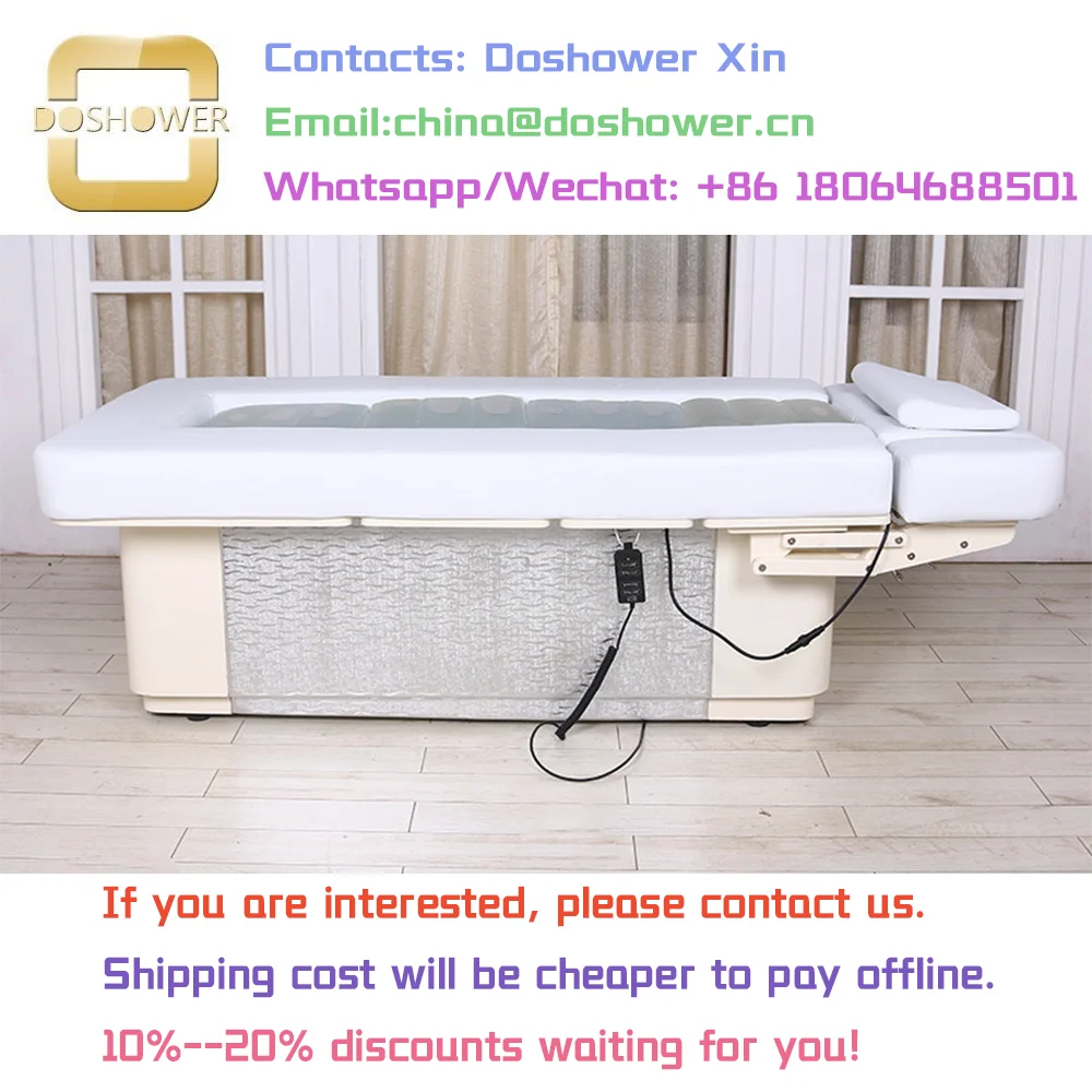 4 Motors Water Massage Bed Table Electric With Led Heating Pad Of Water