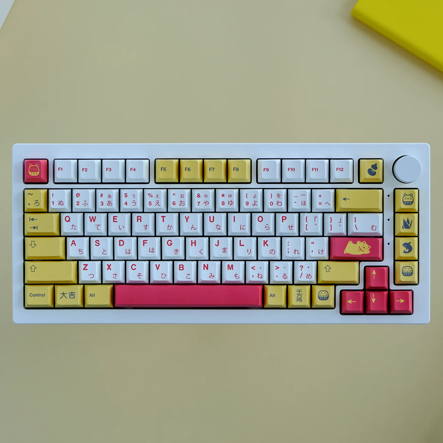 chaves gmk gato sorte keycaps cereja perfil pbt tintura sublimação teclado mecânico para mx interruptor com shift