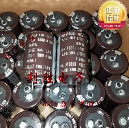4pcs/lot Japanese original NIPPON 200V 1000UF 30x45 KMH Filter aluminum electrolytic capacitor free shipping