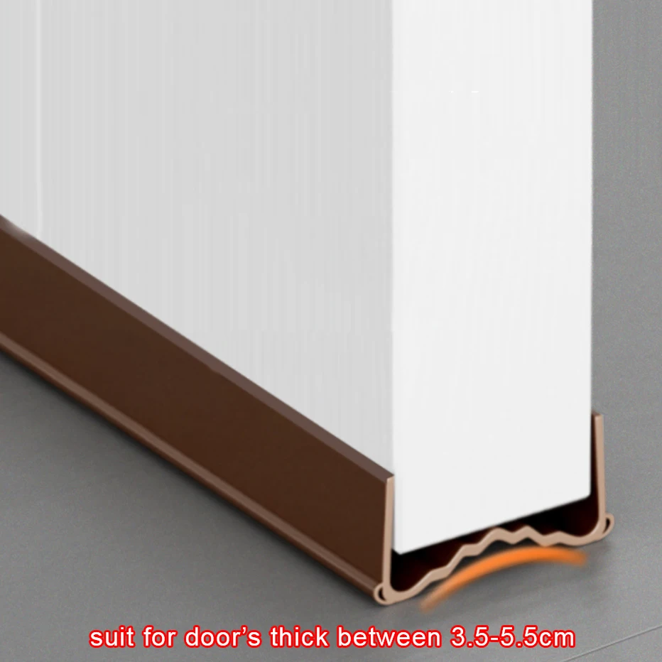 Wave Bottom Door Draft Stopper Weather Strip Anti-Cold Noise Blocker Soundproof Door Sweeps For Interior Doors Gap Filler Door Seal Strip Sealing Strip Tape Window Seal Strip Sealing Tape Sealing Strip Rubber Seal Strip Rubber Door Weatherstripping Door Weatherstripping Door Draft Stopper Silicone Seal Strip