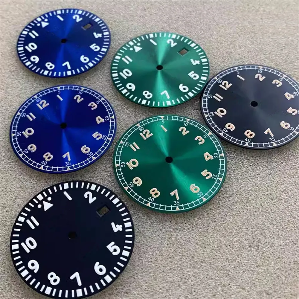 

33.5MM watch dial green Luminous for NH35 NH36 movement