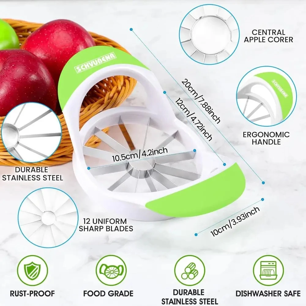 Apple Slicer Stainless Steel Kitchen Gadgets Divider Apple Cutter Multifunctional Vegetable Fruit Tools Kitchen Accessories