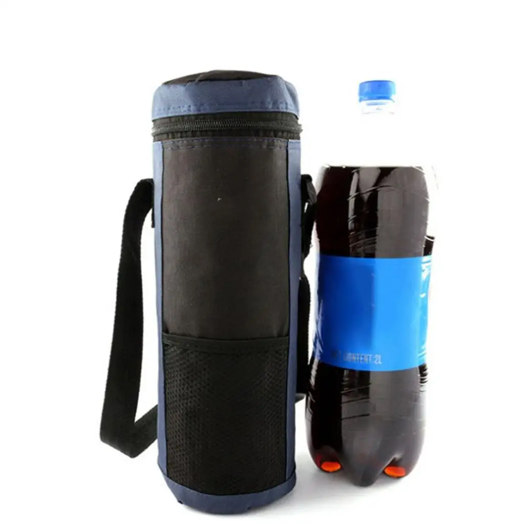 2x Oxford Cylinder Cooler Bag Insulated Water Beverage Bottles / Cans