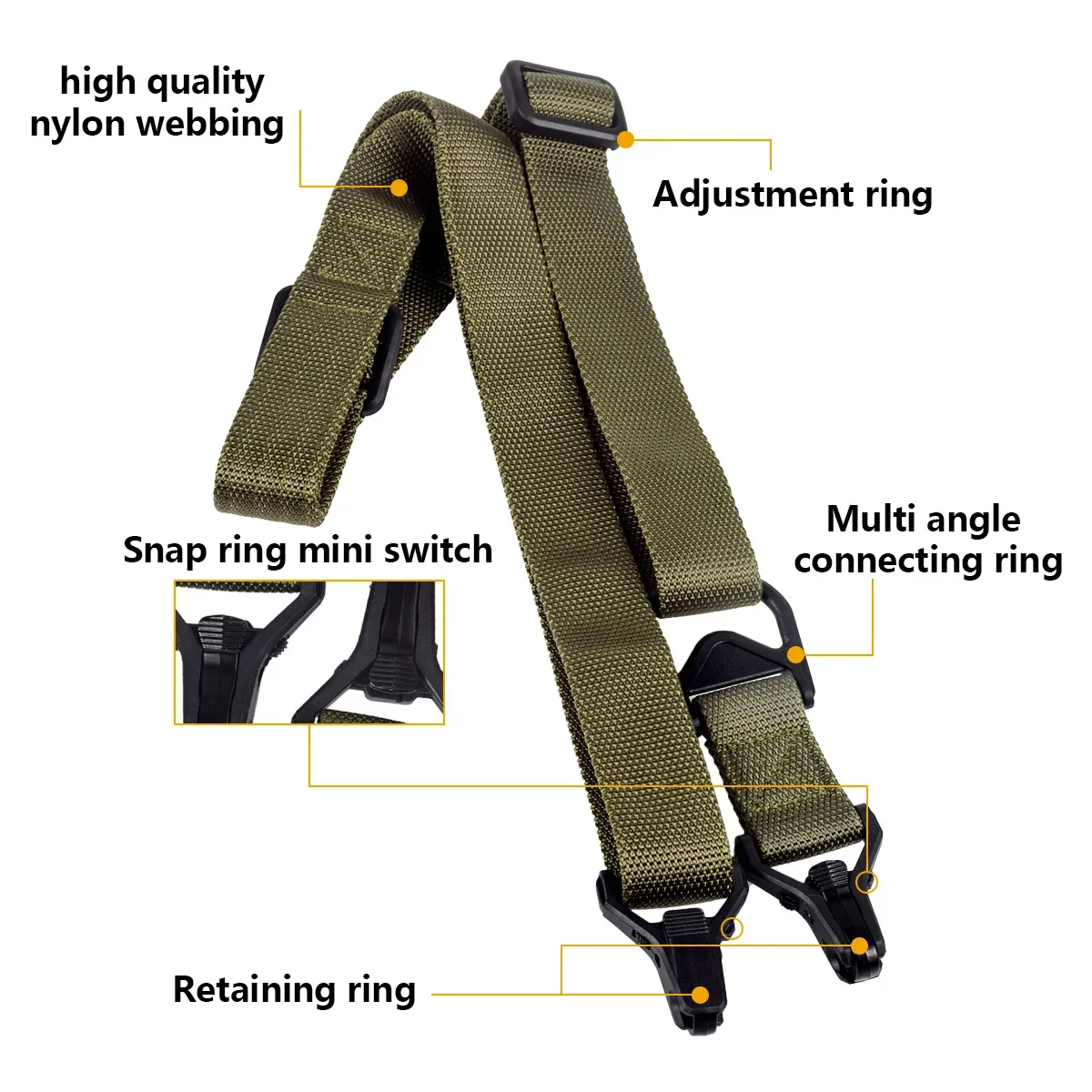 التكتيكية MS3 حمالة المسدس الادسنس AR AK بندقية ال...