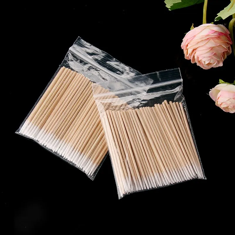 Pointy Tip Cotton Swab for Manicure Nail Art Tool Embroidered Tattoo Swab Eyebrow Tattooing Tool Thin Cotton Swab For Cleaning 3