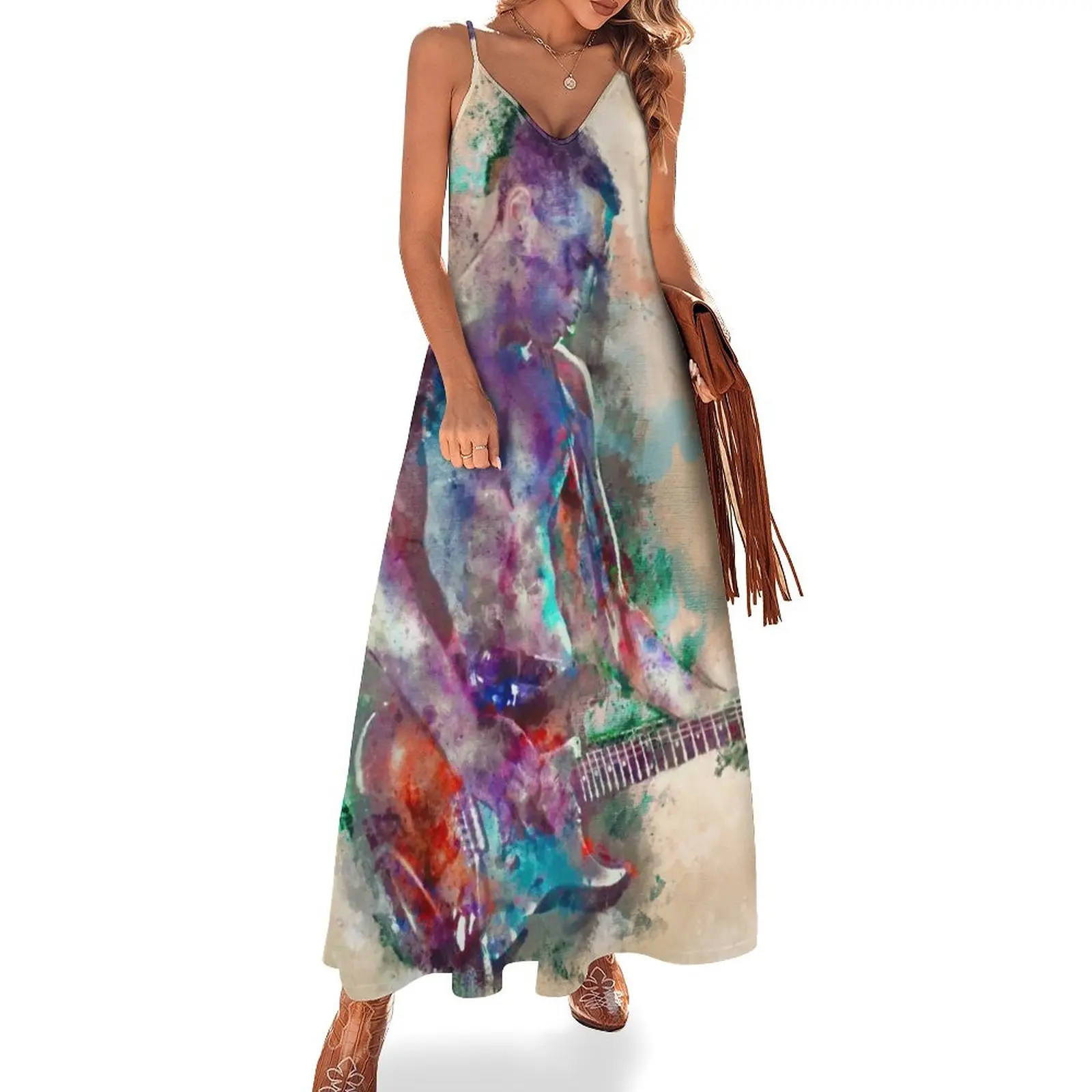 

Guitar Boy Sleeveless Dress elegant and pretty women's dresses Woman dresses
