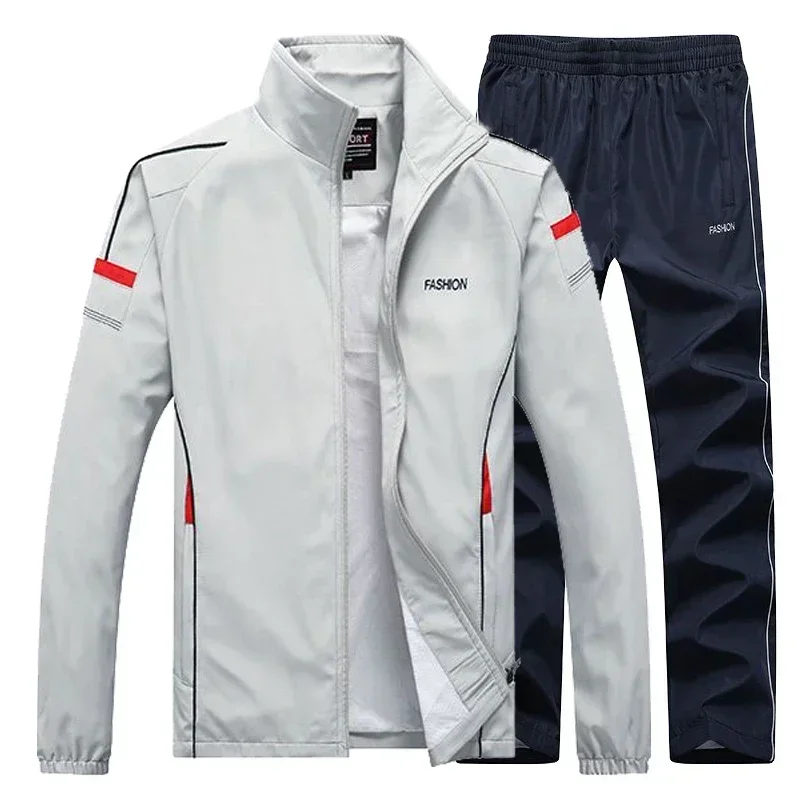 Men's Sportswear Track Suits Spring Autumn Casual Sportsuit Hoodies&Sweatpants 2 Pieces Jacket+pants Sets Tracksuit Men Clothing 4