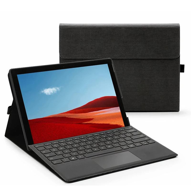 Custodia Per Tastiera Per Microsoft Surface Pro 7 Plus Pro 7 6 5 4 Tablet Da 12.3 Pollici Con Visualizzazione Multipla Del Portafoglio Business Cover