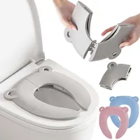 Baby Cartoon Travel Folding Potty Seat Toddler Portable Toilet Training Seat Children Urinal Cushion Children Pot Chair Pad /mat 1