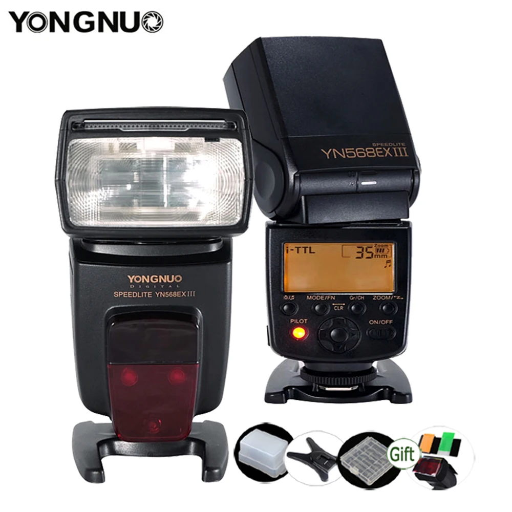 

YONGNUO YN568EX III Speedlite GN58 TTL Wireless HSS 1/8000s Master Slave Flash Light for Nikon DSLR Camera