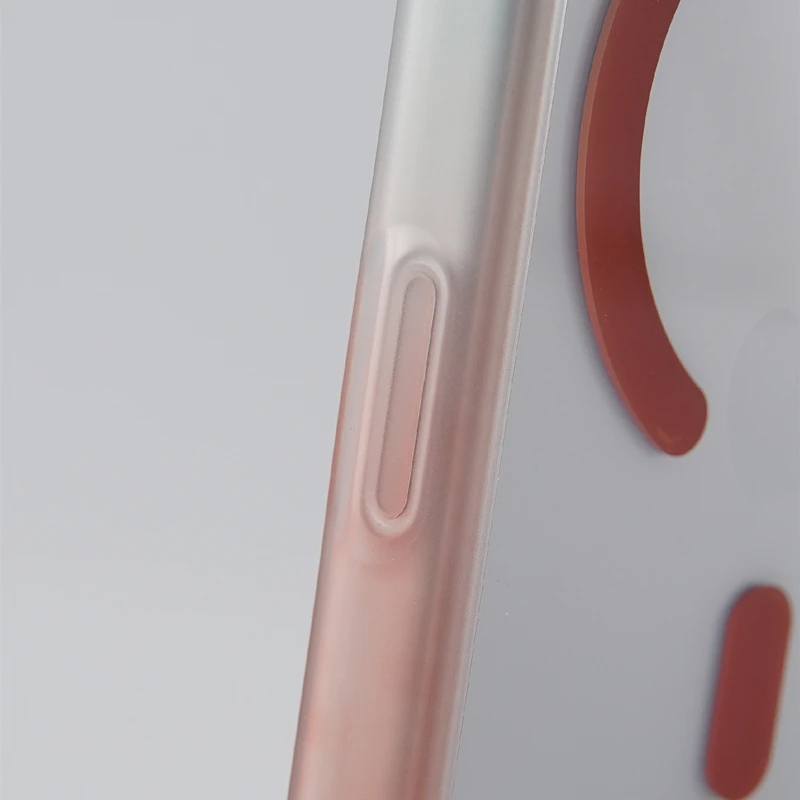 Magnetic Gradient Clear Hard Case with Wireless Charging