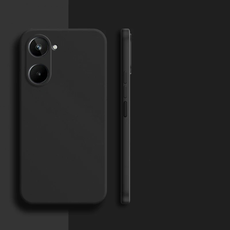 Topme Cover per Realme 10 (4G) (6.4 Inches) Custodia Case, Protezione Della Pelle Della Custodia in Silicone Tpu - Ciano chiaro