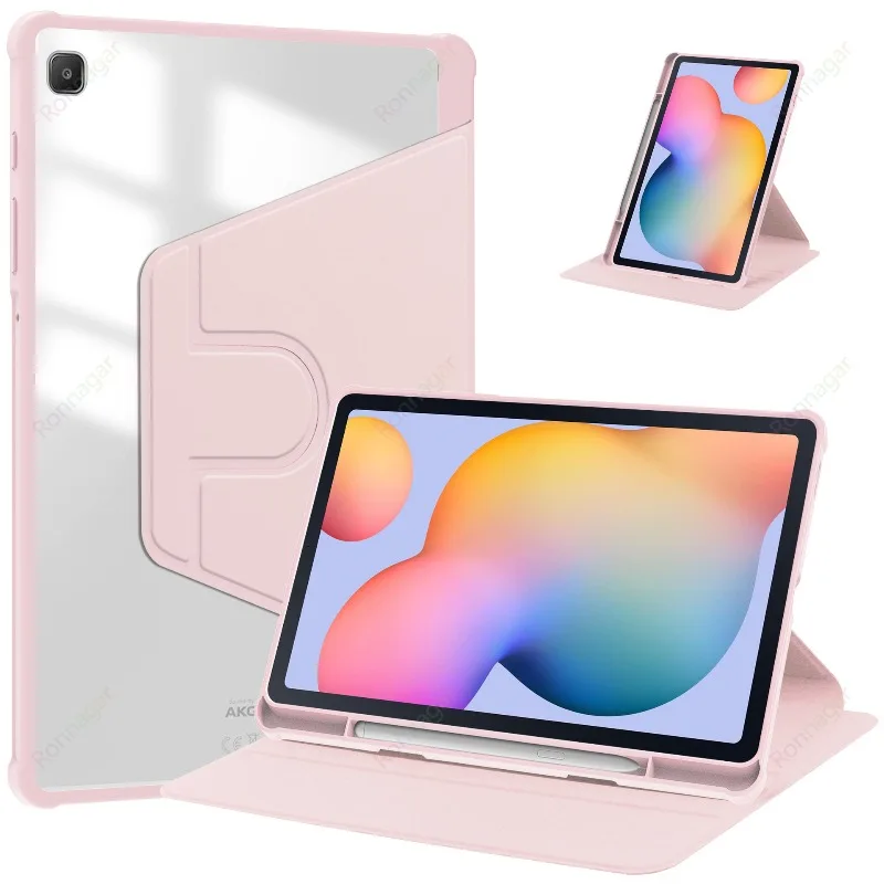 Revolving Tablet Case with Pencil Holder and Auto Sleep/Wake Feature - 10.4 Inch