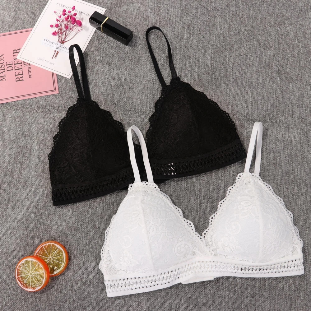 Black Bralet with Lace Online Shopping